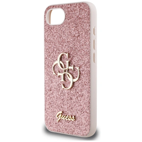 Kup Etui Guess Fixed Glitter Big 4G do Apple iPhone 16e różowy - GUE4466 - {ean13} - Sklep Home Screen