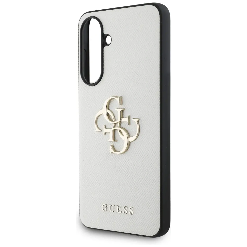 Etui Guess Grained Big 4G Logo Small Classic Logo do Samsung Galaxy A56 beżowy