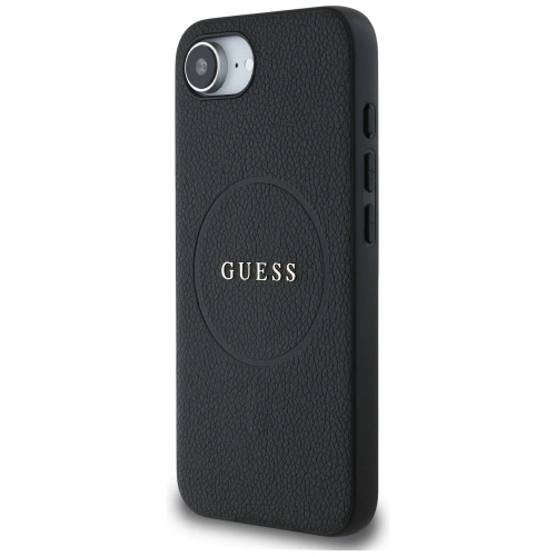 Kup Etui Guess Grained Ring MagSafe do Apple iPhone 16e czarny - GUE4469 - {ean13} - Sklep Home Screen