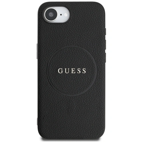 Kup Etui Guess Grained Ring MagSafe do Apple iPhone 16e czarny - GUE4469 - {ean13} - Sklep Home Screen