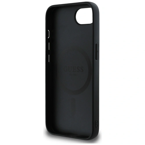 Kup Etui Guess Grained Ring MagSafe do Apple iPhone 16e czarny - GUE4469 - {ean13} - Sklep Home Screen