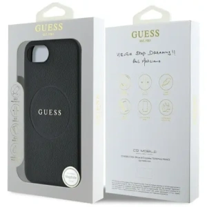 Kup Guess Grained Ring MagSafe Apple iPhone 16e schwarz - GUE4469 - {ean13} - Sklep Home Screen