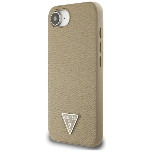 Kup Guess Grained Triangle MagSafe Apple iPhone 16e hnědý - GUE4471 - {ean13} - Sklep Home Screen