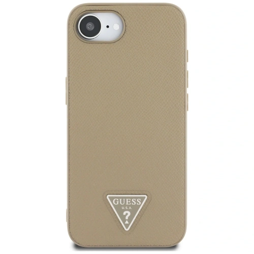 Kup Guess Grained Triangle MagSafe Apple iPhone 16e hnědý - GUE4471 - {ean13} - Sklep Home Screen