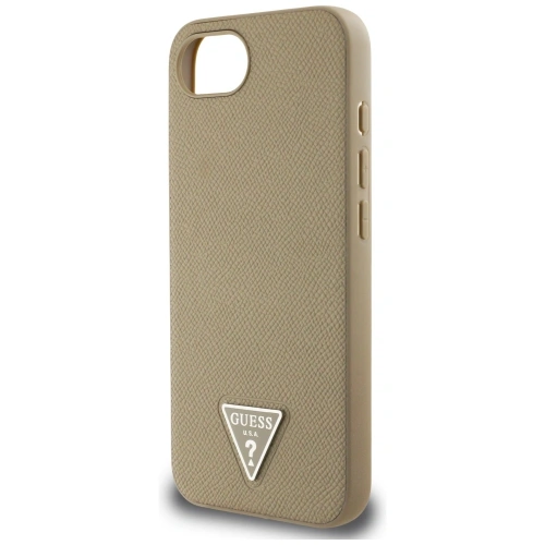 Kup Guess Grained Triangle MagSafe Apple iPhone 16e hnědý - GUE4471 - {ean13} - Sklep Home Screen