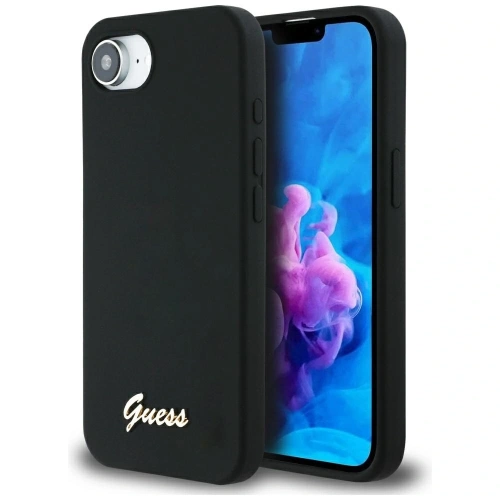 Kup Guess Silikon-Skript-Metall-Logo MagSafe Apple iPhone 16e schwarz - GUE4473 - {ean13} - Sklep Home Screen