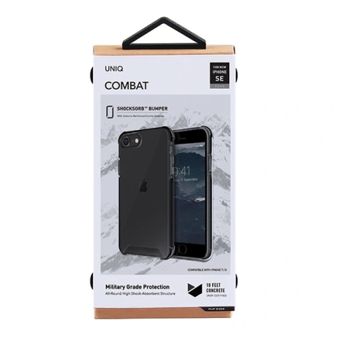 Kup Case UNIQ Combat Apple iPhone SE 2022/SE 2020/8/7 schwarz/Carbon Schwarz - UNIQ223BLK - {ean13} - Sklep Home Screen