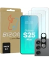 3x szkło na ekran + 1x na aparat BIZON Clear 2 Pack do Samsung Galaxy S25+ Plus