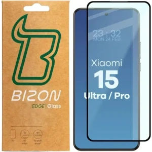 Bizon Glass Edge 3D Xiaomi 15 Ultra / 15 Pro black frame
