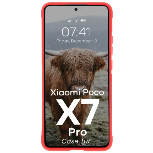 Kup Pancerne etui Bizon Case Tur do Xiaomi Poco X7 Pro czerwone - BIZ8804 - {ean13} - Sklep Home Screen