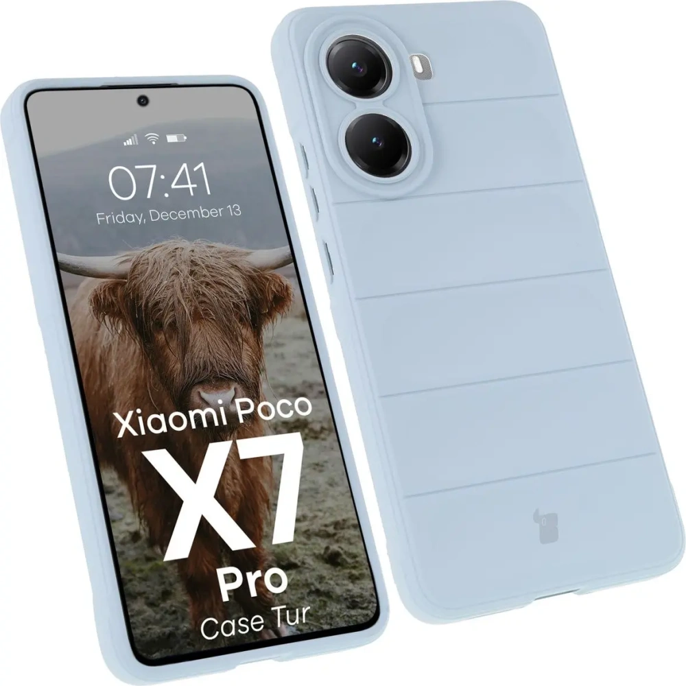 Pancerne etui Bizon Case Tur do Xiaomi Poco X7 Pro jasnoniebieskie