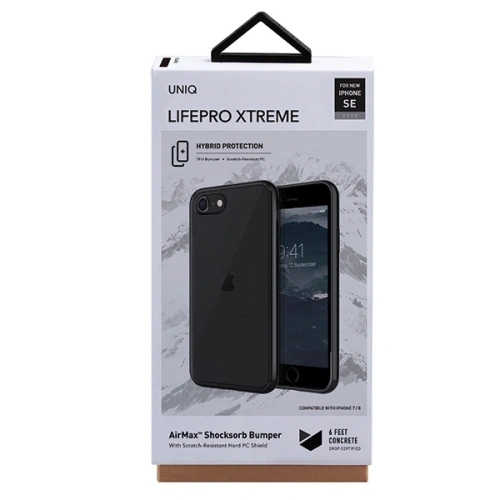 Kup Etui UNIQ LifePro Xtreme Apple iPhone SE 2022/SE 2020/8/7 negru/obsidian black - UNIQ224BLK - {ean13} - Sklep Home Screen