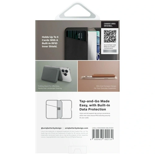 Kup UNIQ Lyden DS magnetische RFID Geldbörse mit Handy-Ständer schwarz - UNIQ1509 - {ean13} - Sklep Home Screen