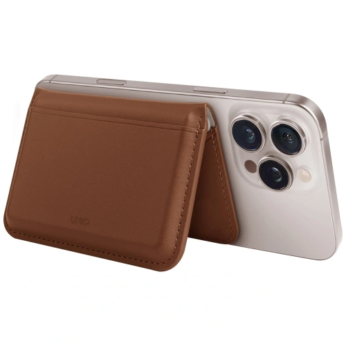 Buy UNIQ Lyden DS magnetic RFID wallet phone stand caramel - UNIQ1510 - {ean13} - Home Screen Store Europe