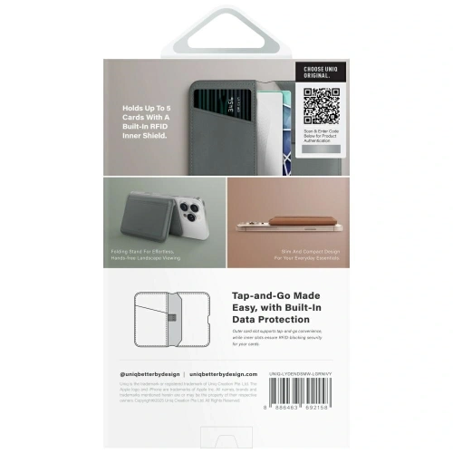 Kup UNIQ Lyden DS magnetisches RFID-Geldbeutel-Handyständer grün - UNIQ1512 - {ean13} - Sklep Home Screen