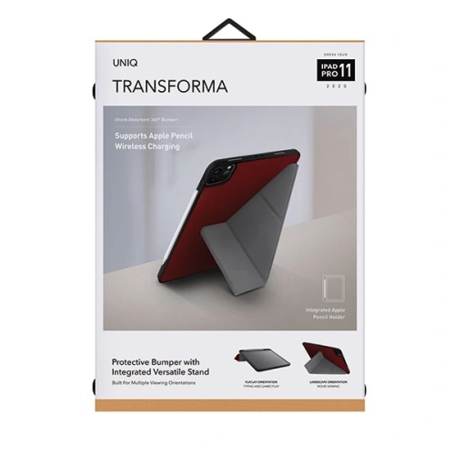 Buy UNIQ Transforma Rigor Apple iPad Pro 11 (2020) coral red - UNIQ226RED - {ean13} - Home Screen Store Europe