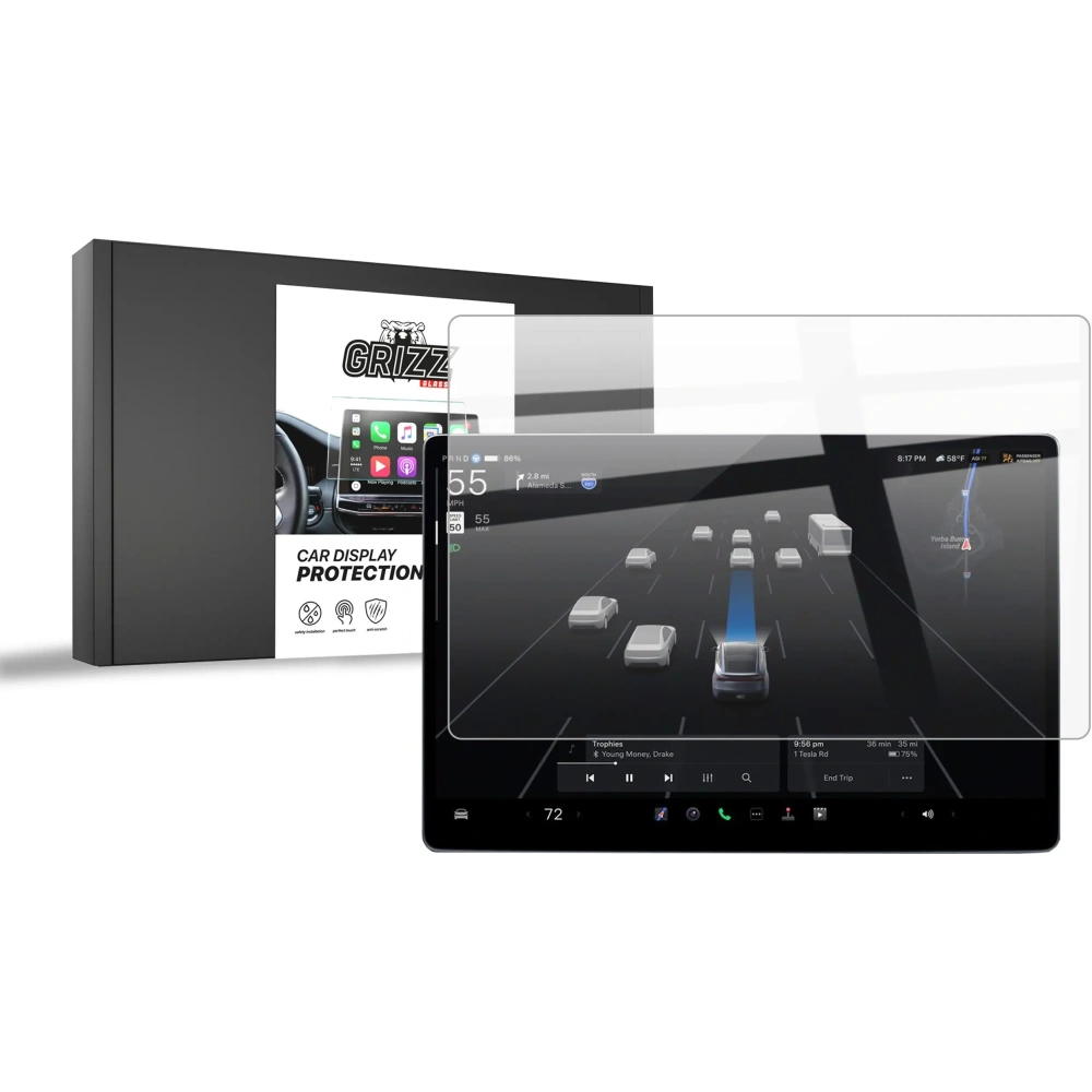 Folia ceramiczna GrizzGlass CarDisplay Protection do Tesla Model X Facelift (2025)