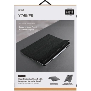 Kup Etui UNIQ Yorker Canvas Apple iPad Pro 11 2020 (a 2-a generație) negru/obsidian tricotat negru - UNIQ227BLK - {ean13} - Sklep Home Screen