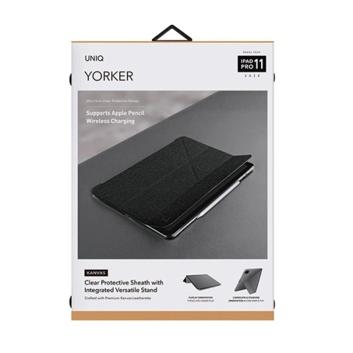 Buy UNIQ Yorker Kanvas Apple iPad Pro 11 (2020) obsidian knit black - UNIQ227BLK - {ean13} - Home Screen Store Europe