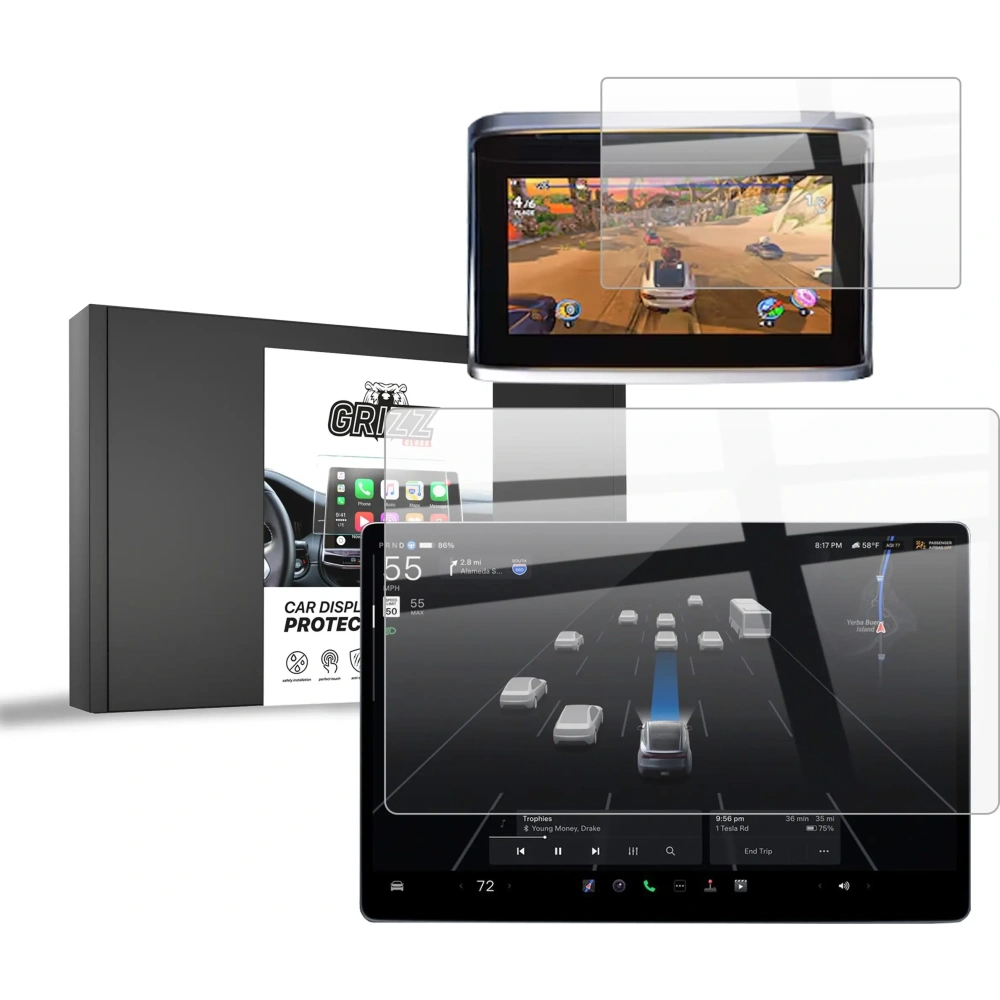 Folia ceramiczna GrizzGlass CarDisplay Protection do Tesla Model S Facelift (2025) [2w1]