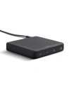 UNIQ Netzladegerät HUB Surge Mini 100W schwarz/anthrazit schwarz 2xUSB Quick Charge 3.0 + 2xUSB-C PD 3.0 (LITHOS Collective)