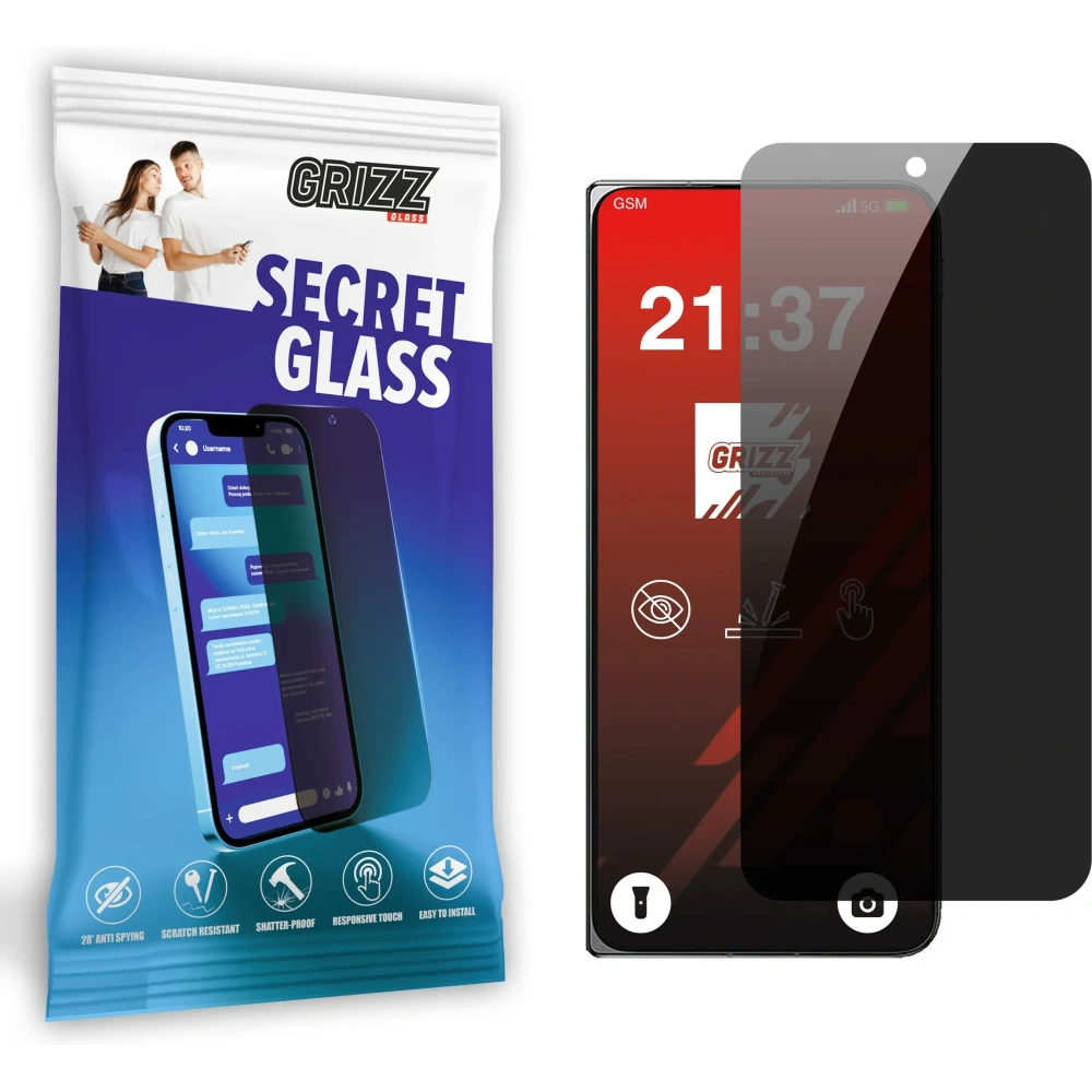 Matowe szkło prywatyzujące GrizzGlass SecretGlass do Oppo Find N5