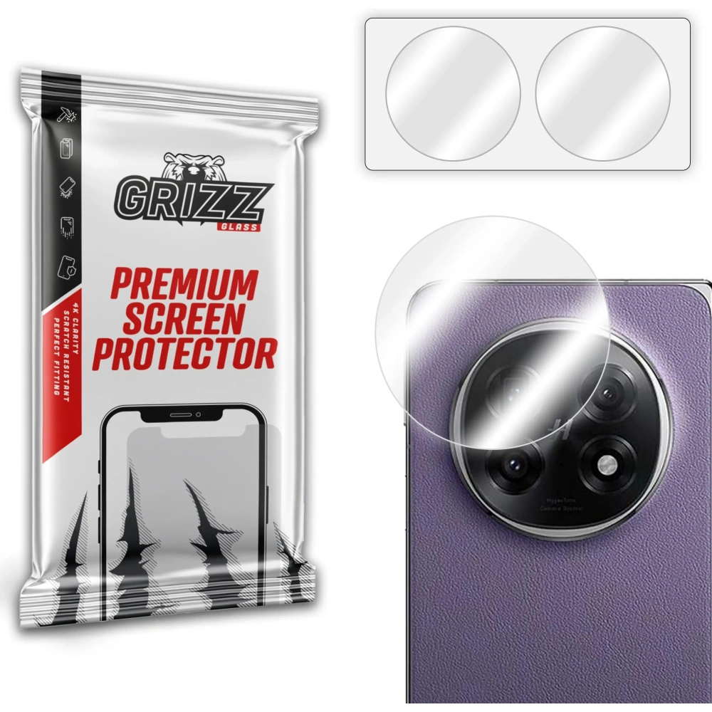 Szkło na aparat GrizzGlass HybridGlass Camera do Oppo Find N5 [2 PACK]