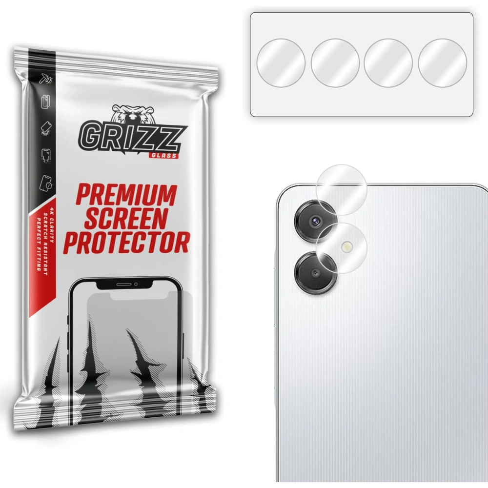 Szkło na aparat GrizzGlass HybridGlass Camera do Samsung Galaxy A06 5G [2 PACK]