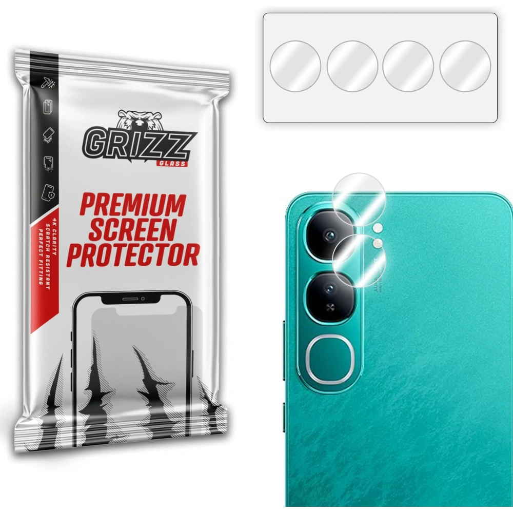 Szkło na aparat GrizzGlass HybridGlass Camera do Vivo Y200 4G [2 PACK]
