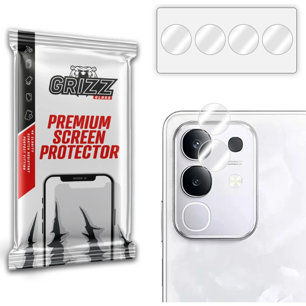 Szkło na aparat GrizzGlass HybridGlass Camera do Vivo Y29 4G [2 PACK]