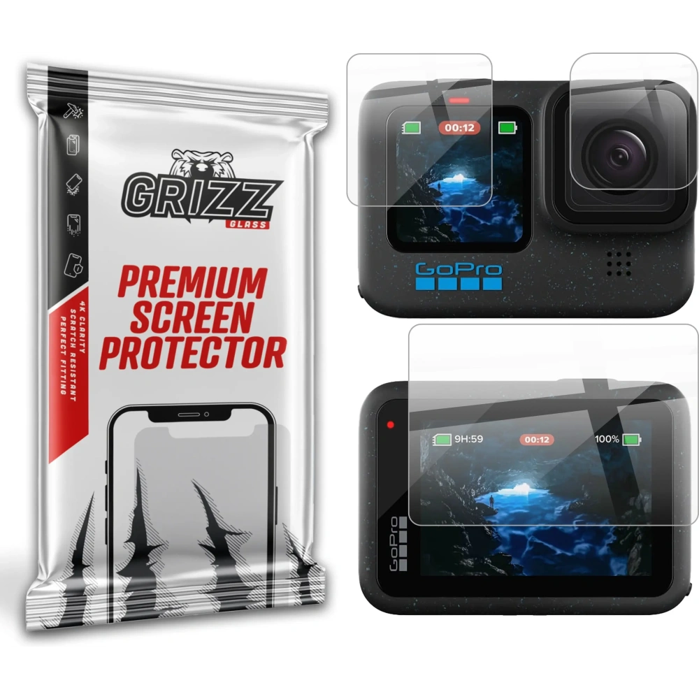 Szkło hybrydowe GrizzGlass HybridGlass do GoPro Hero 12