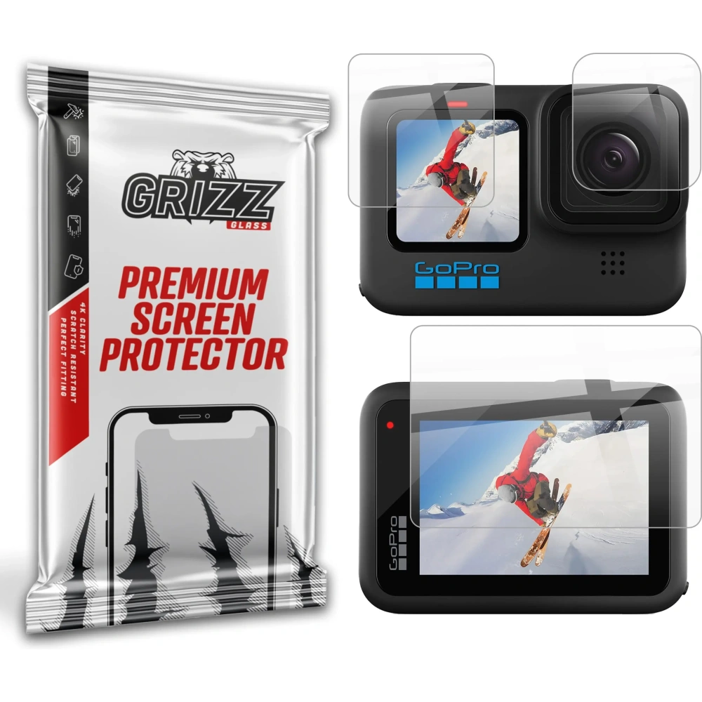 Szkło hybrydowe GrizzGlass HybridGlass do GoPro Hero 10