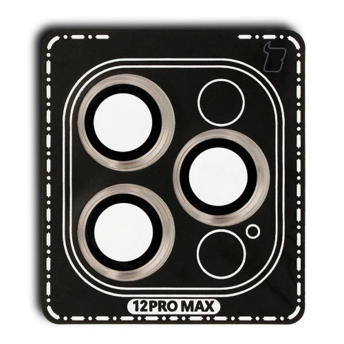 Kup Bizon Glass Snap Lens Apple iPhone 12 Pro Max cadru auriu - BIZ8809 - {ean13} - Sklep Home Screen