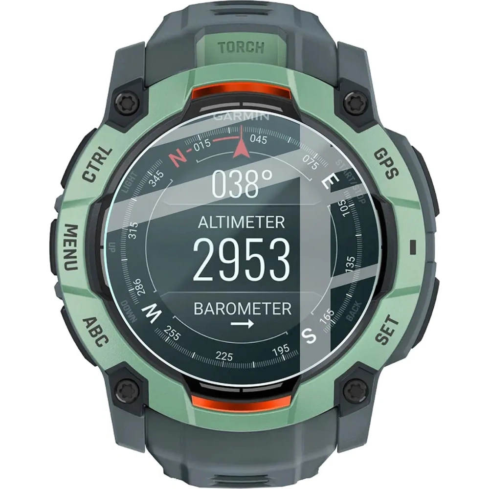 Szkło hartowane na ekran Bizon Glass Watch Clear do Garmin Instinct 3 45 mm