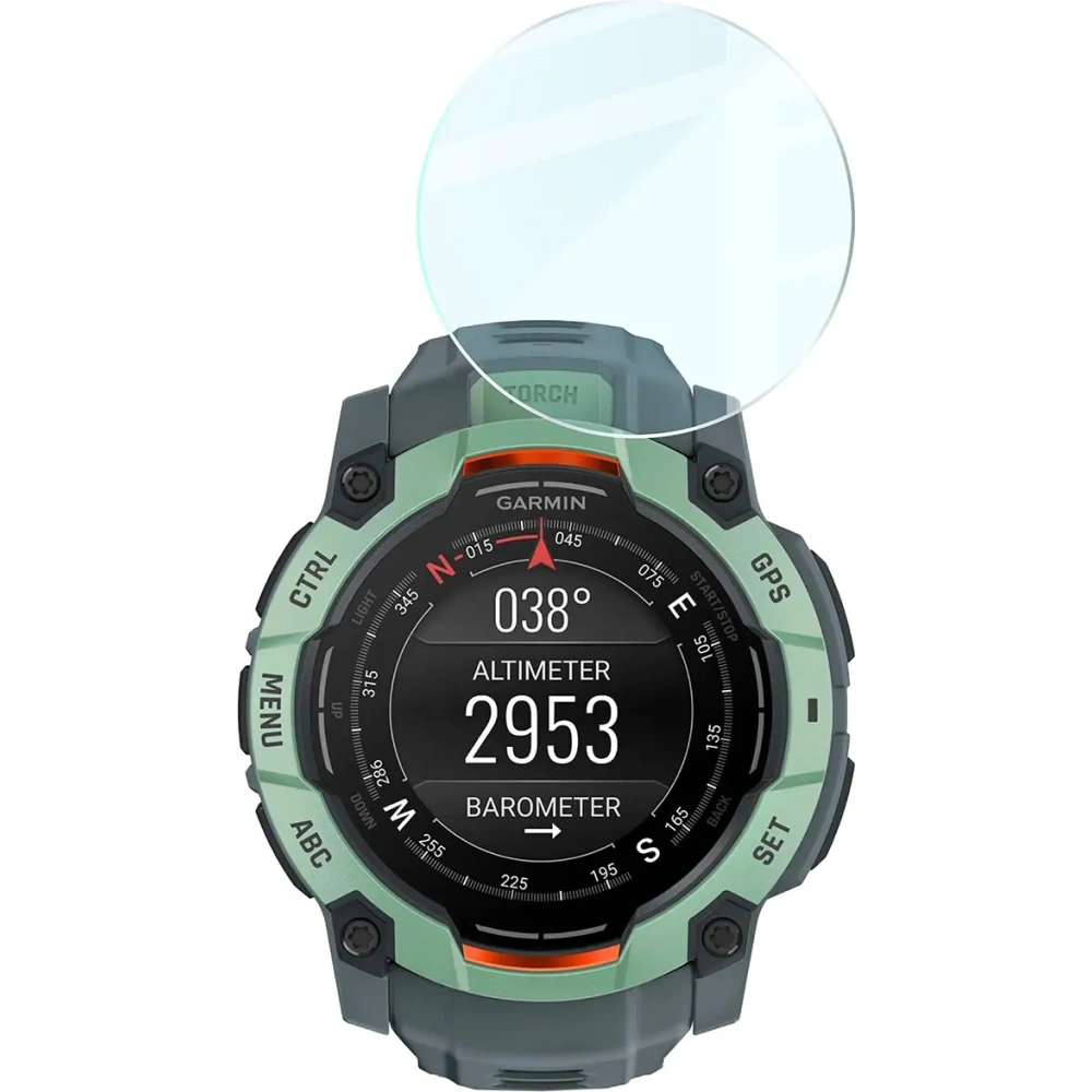 Szkło hartowane na ekran Bizon Glass Watch Clear do Garmin Instinct 3 45 mm