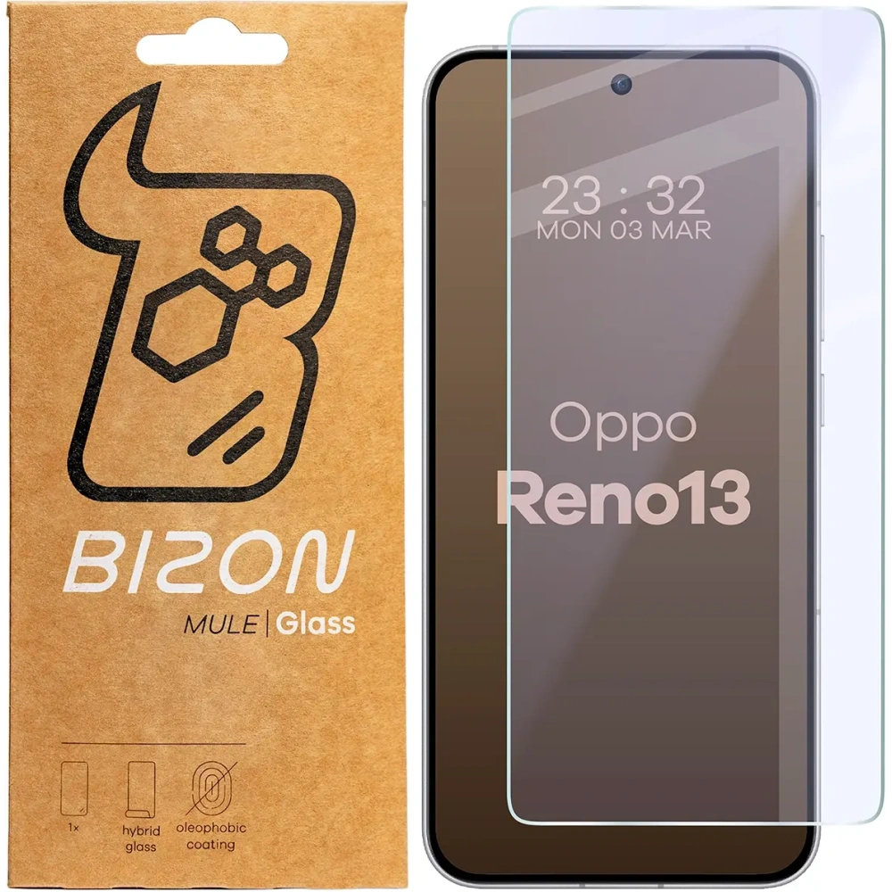 Elastyczne szkło hybrydowe Bizon Glass Mule do Oppo Reno 13