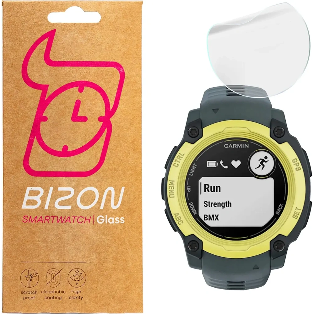 Folia hydrożelowa na ekran Bizon Glass Watch Hydrogel do Garmin Instinct E 40 mm [2 PACK]
