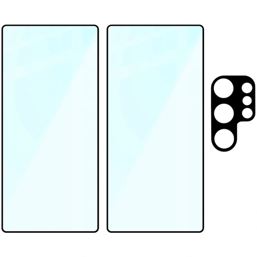 Kup Bizon Edge 2 Pachet 2x sticlă pentru ecran + 1x sticlă pentru cameră Samsung Galaxy S25 Ultra - BIZ8816 - {ean13} - Sklep Home Screen