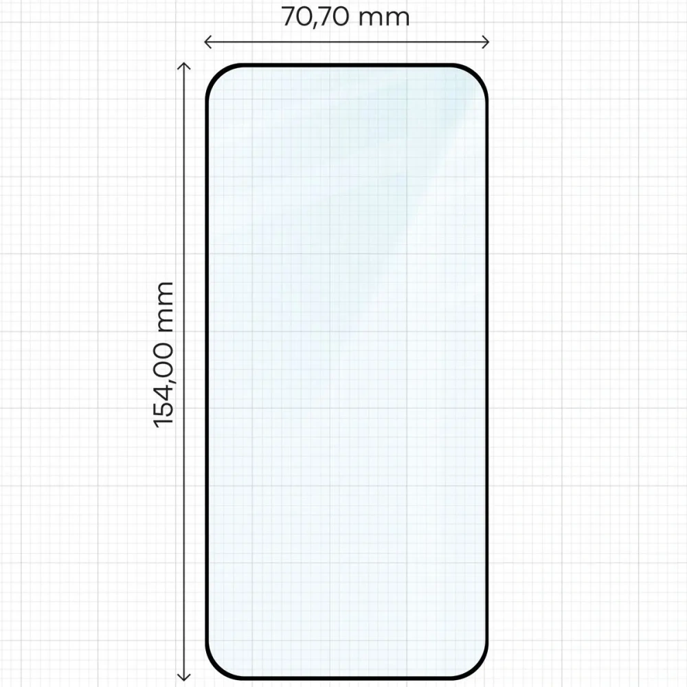 Szkło hartowane Bizon Glass Edge 2 do Oppo Reno13 czarna ramka