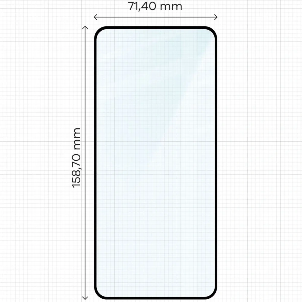 Szkło hartowane Bizon Glass Edge 2 do Oppo Reno13 F / FS czarna ramka