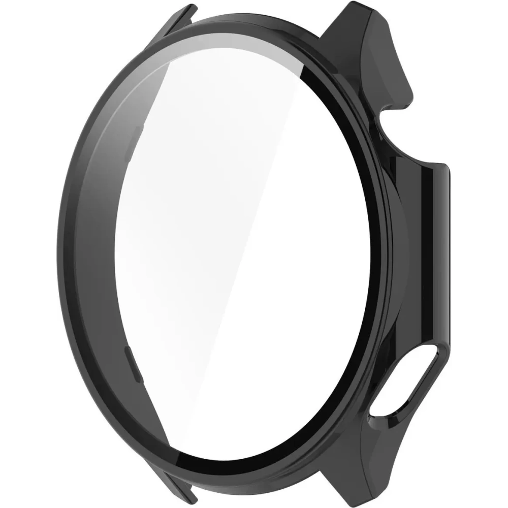Etui ze szkłem do zegarka Bizon Case+Glass Watch do OnePlus Watch 3 / Oppo Watch X2 czarne