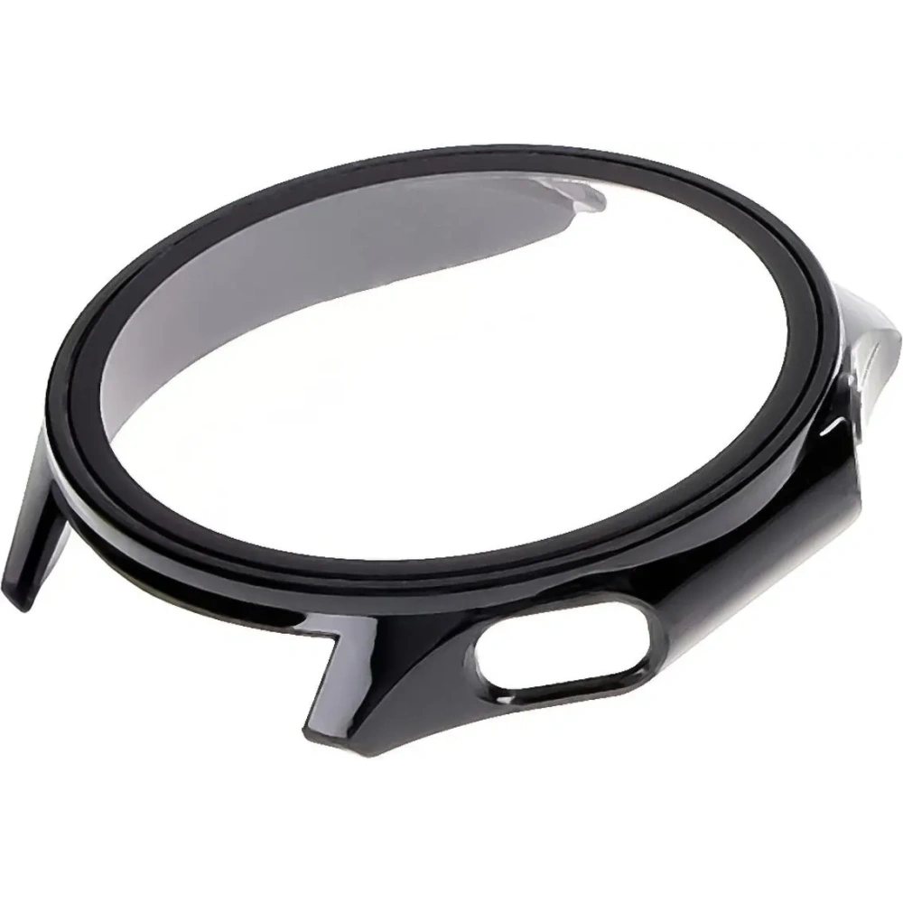 Etui ze szkłem do zegarka Bizon Case+Glass Watch do OnePlus Watch 3 / Oppo Watch X2 czarne