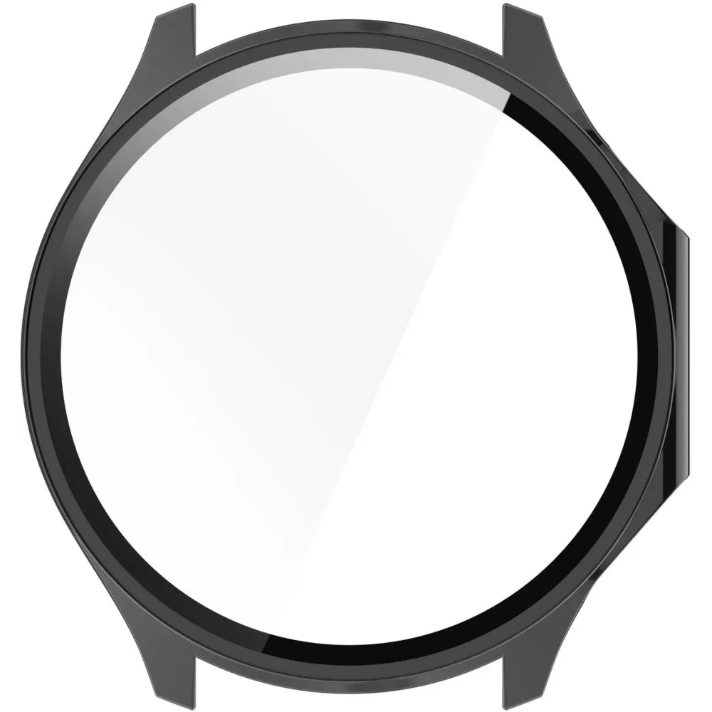 Etui ze szkłem do zegarka Bizon Case+Glass Watch do OnePlus Watch 3 / Oppo Watch X2 czarne
