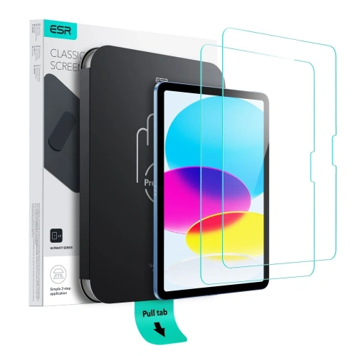 Kup Szkło hartowane ESR Ultrafit Tempered Glass Apple iPad 10.9" 2022 (10. generacji) / 11" 2025 (11. generacji) Clear [2 PACK] - ESR903 - {ean13} - Sklep Home Screen
