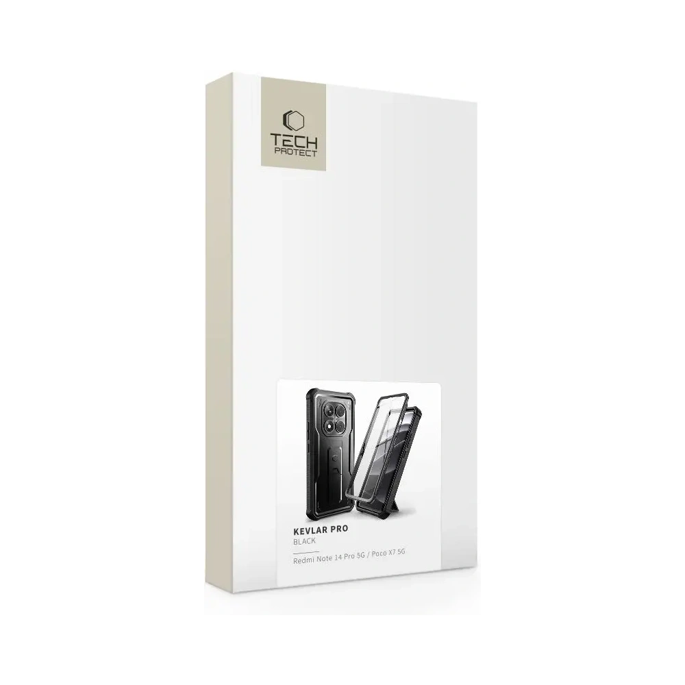 Etui Tech-Protect Kevlar Pro Xiaomi Redmi Note 14 Pro 5G / Poco X7 5G Black