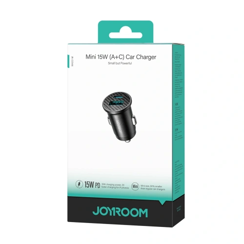 Kup Joyroom autós töltő JR-CCN16 Mini USB-A, USB-C 15W fekete - JYR1138 - {ean13} - Sklep Home Screen