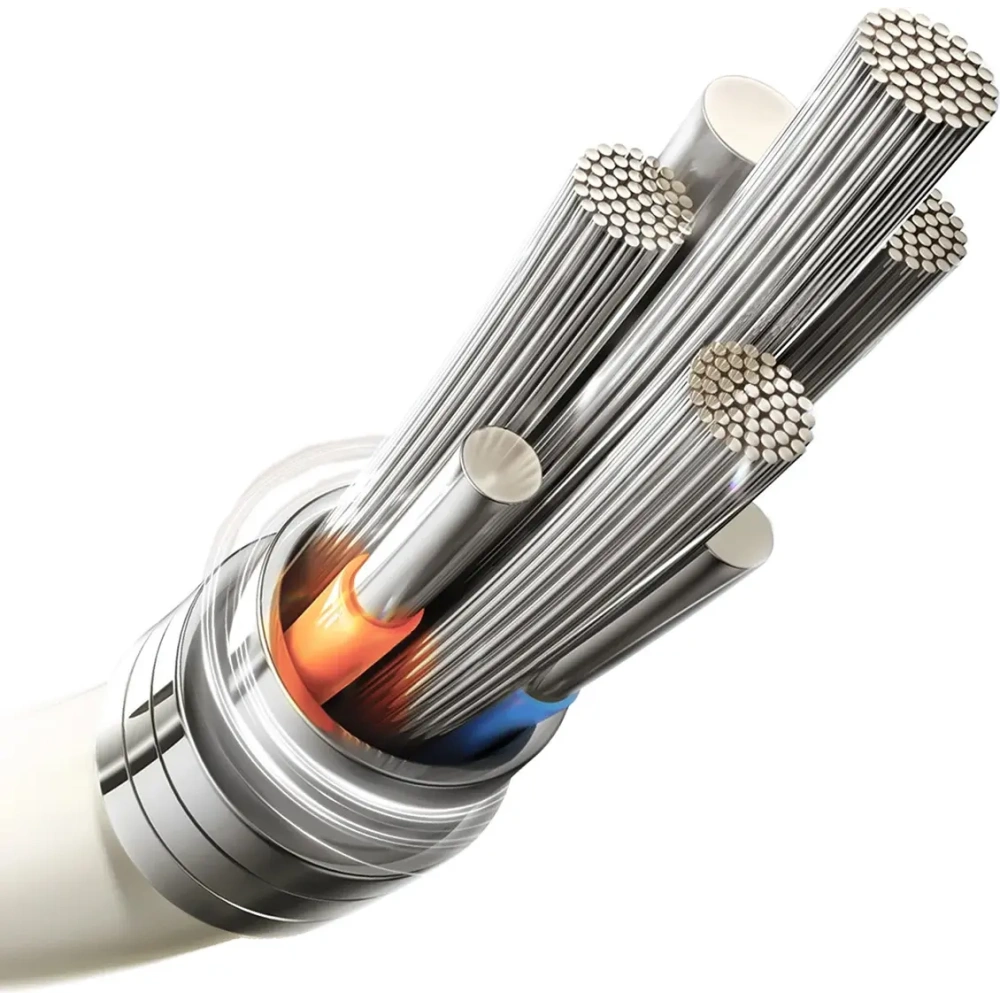 Kabel USB-A / Lightning Joyroom S-A53 3A z fluorescencyjną końcówką 1.2 m beżowy