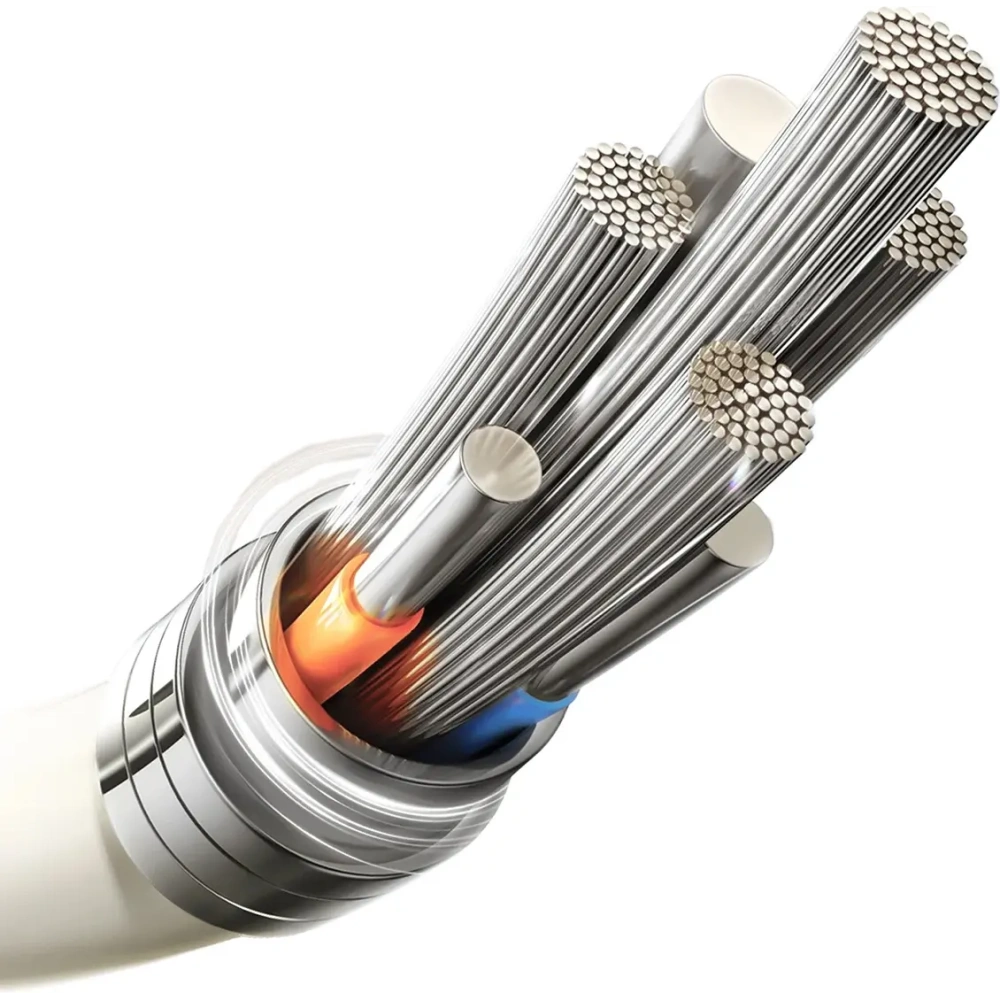 Kabel USB-C / Lightning Joyroom S-A53 30W z fluorescencyjną końcówką 1.2 m beżowy