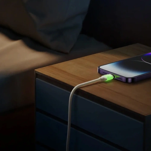 Kup Joyroom S-A53 cablu USB-A / Lightning 3A cu vârf fluorescent 2m bej - JYR1143 - {ean13} - Sklep Home Screen