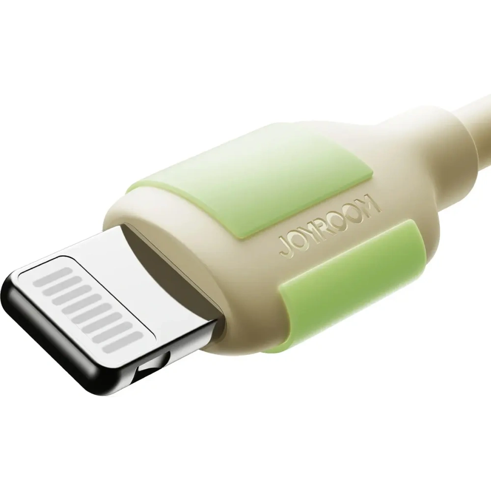 Kabel USB-C / Lightning Joyroom S-A53 30W z fluorescencyjną końcówką 2m beżowy